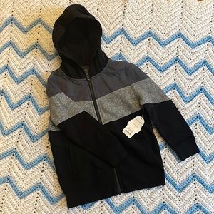 Boys black and gray hoodie